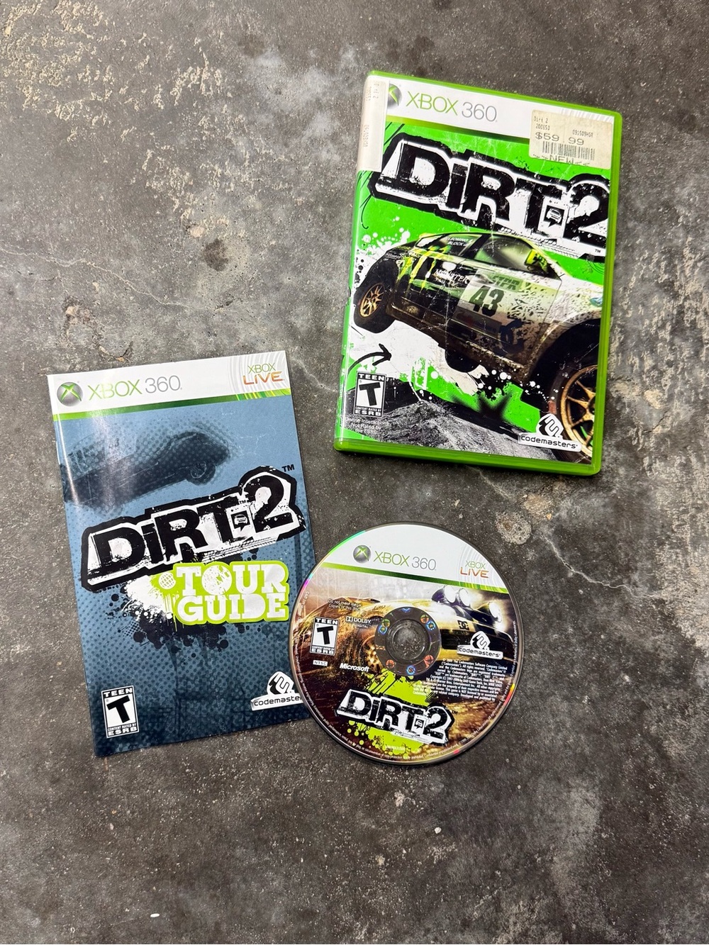 DiRT 2 Xbox 360 Complete CIB Tested Racing Rally Game